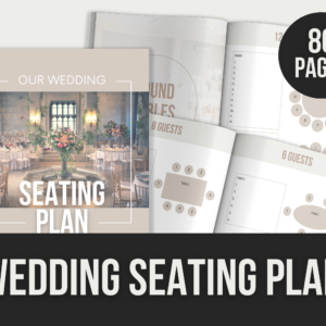 Wedding Seating Plan – 80-Page Editable Canva Template with PLR Rights