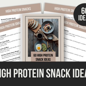 High Protein Snack Ideas – Editable Canva Templates with PLR Rights