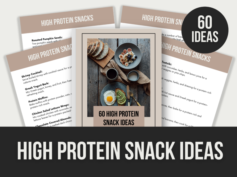 High Protein Snack Ideas – Editable Canva Templates with PLR Rights