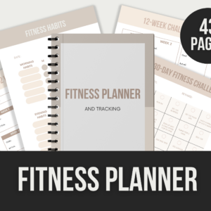 Fitness Planner – Editable Canva Templates with PLR Rights