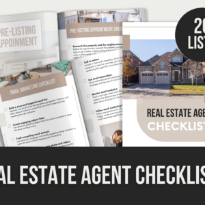 Real Estate Agent Checklists – Editable Canva Templates with PLR Rights