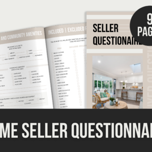 Home Seller Questionnaire – Editable Canva Templates with PLR Rights