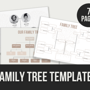 Family Tree Templates – Editable Canva Templates with PLR Rights