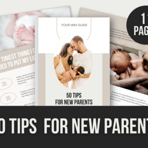 50 Tips for New Parents – 50-Page Editable Canva Templates with PLR Rights