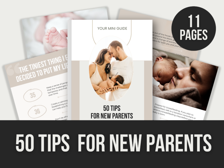 50 Tips for New Parents – 50-Page Editable Canva Templates with PLR Rights