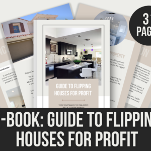 Guide to Flipping Houses for Profit – Editable Canva E-Book with PLR Rights