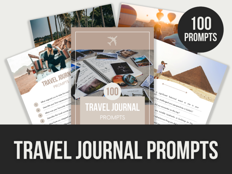 100 Travel Journal ChatGPT Prompts – Canva Prompt Guide with PLR Rights