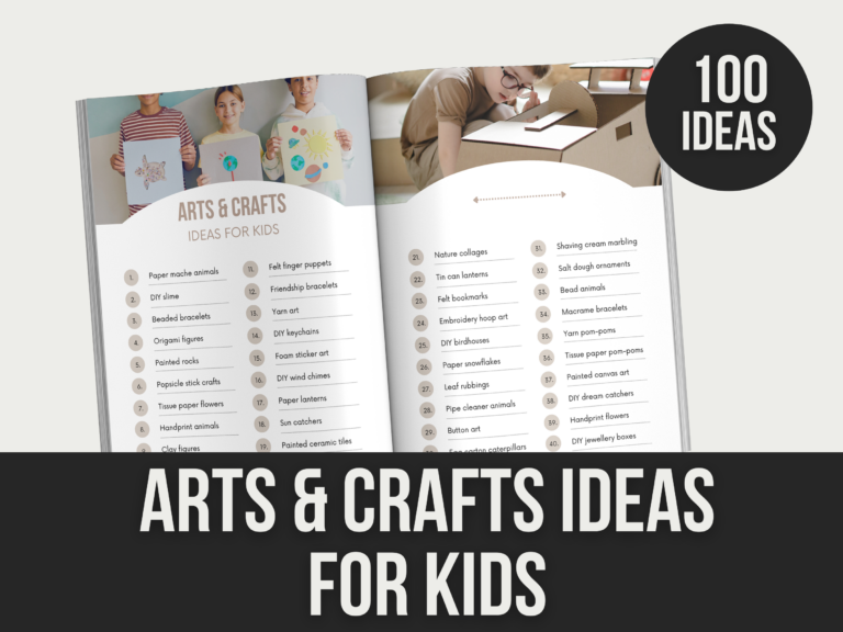 Arts & Crafts Ideas for Kids – Editable Canva Templates with PLR Rights