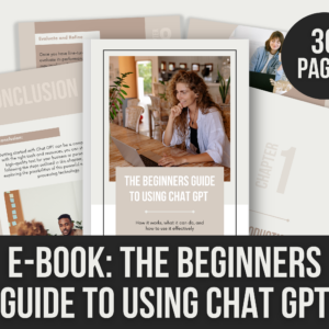 E-Book: The Beginner’s Guide to Using ChatGPT – 36-Page Editable Canva Templates with PLR Rights