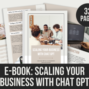 Scaling Your Business with ChatGPT – Editable Canva E-Book with PLR Rights