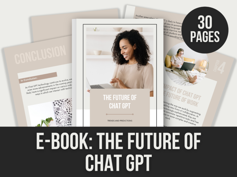 E-Book: The Future of ChatGPT – 30-Page Editable Canva Templates with PLR Rights
