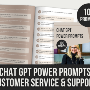 ChatGPT Power Prompts: Customer Service & Support – 11-Page Editable Canva Templates with PLR Rights