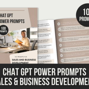 ChatGPT Power Prompts: Sales & Business – 11-Page Editable Canva Templates with PLR Rights