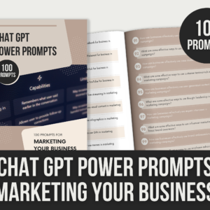 ChatGPT Power Prompts: Marketing Your Business – 11-Page Editable Canva Templates with PLR Rights