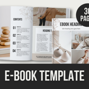 E-book Template – Editable Canva Templates with PLR Rights