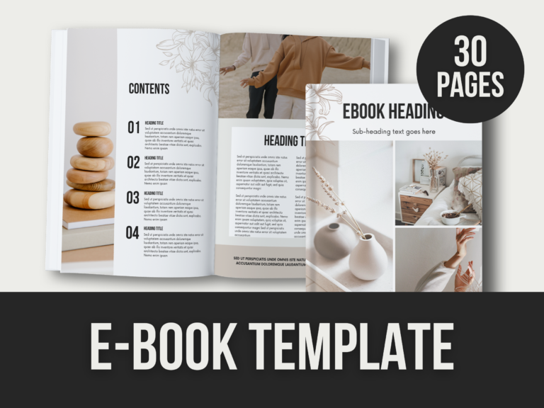 E-book Template – Editable Canva Templates with PLR Rights
