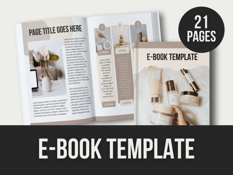 E-book Template – Editable Canva Templates with PLR Rights