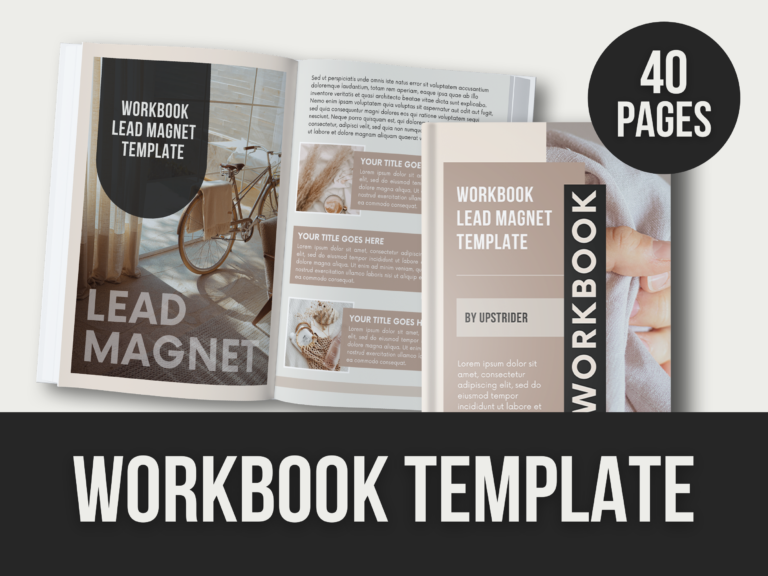 Workbook Lead Magnet Template – Editable Canva Templates with PLR Rights