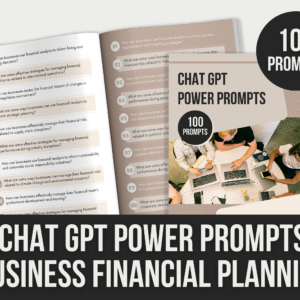 ChatGPT Power Prompts: Business Financial Planning – Editable Canva Templates with PLR Rights