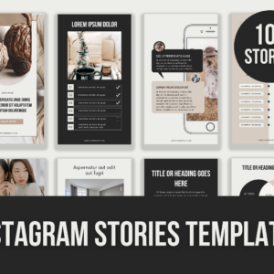Instagram Stories Templates – 100 Editable Canva Templates with PLR Rights