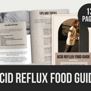 Acid Reflux Food Guide – Editable Canva Templates with PLR Rights