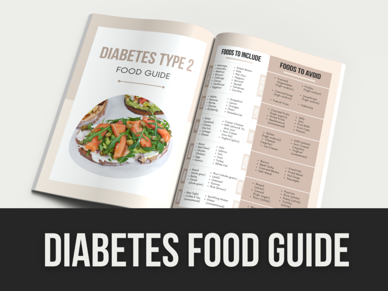 Diabetes Food Guide – Editable Canva Templates with PLR Rights