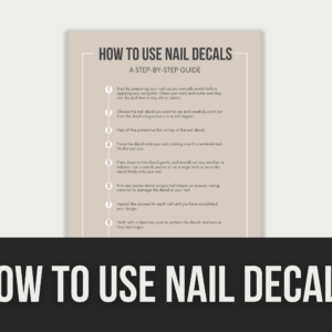 How to Use Nail Decals – Editable Canva Guide with PLR Rights