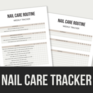 Nail Care Tracker – Editable Canva Templates with PLR Rights
