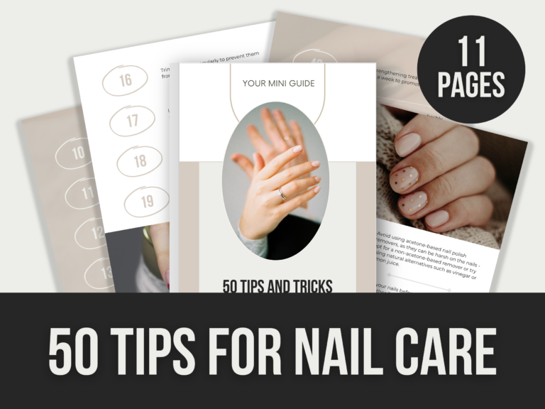 50 Tips for Nail Care – Editable Canva Templates with PLR Rights