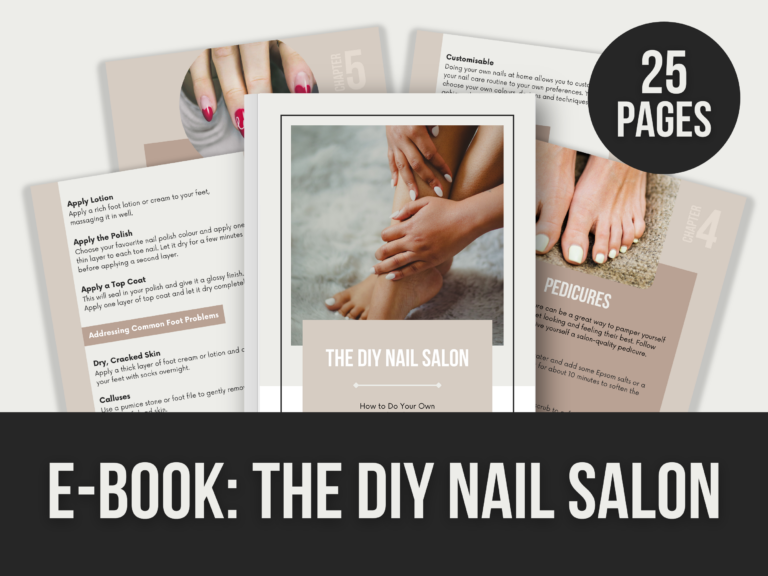 The DIY Nail Salon – Editable Canva E-Book with PLR Rights
