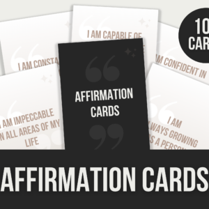 Affirmation Cards – Editable Canva Templates with PLR Rights
