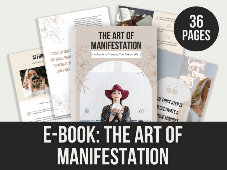 The Art of Manifestation – Editable Canva E-Book with PLR Rights