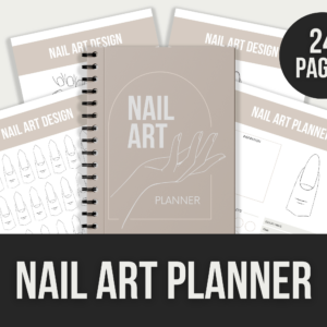 Nail Art Planner – Editable Canva Templates with PLR Rights