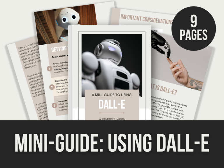 Using DALL-E – Editable Canva Guide with PLR Rights