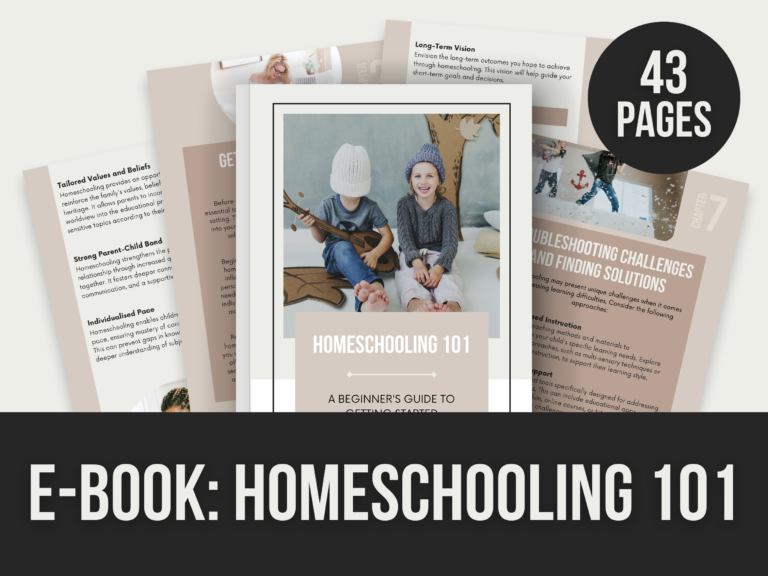 Homeschooling 101 – Editable Canva E-Book with PLR Rights