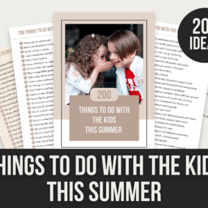 Things to Do with the Kids This Summer – Editable Canva Templates with PLR Rights