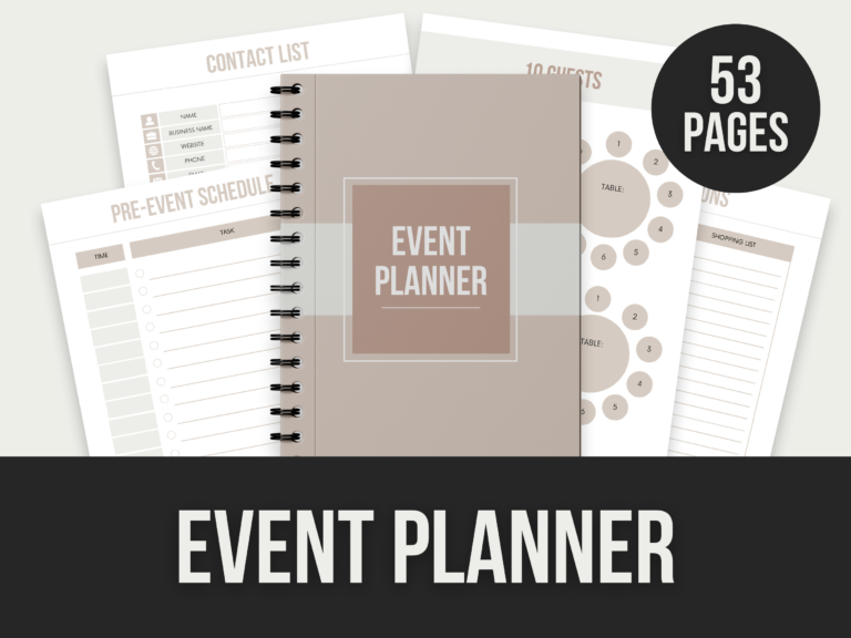 Event Planner – Editable Canva Templates with PLR Rights