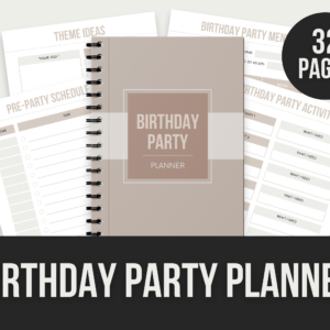 Birthday Party Planner – Editable Canva Templates with PLR Rights