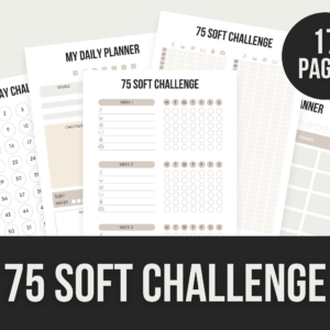 75 Soft Challenge – Editable Canva Templates with PLR Rights