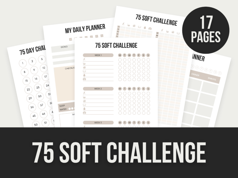 75 Soft Challenge – Editable Canva Templates with PLR Rights