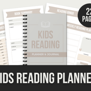 Kids Reading Planner – Editable Canva Templates with PLR Rights