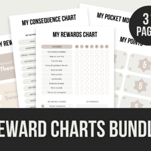Reward Charts Bundle – 31-Page Editable Canva Template with PLR Rights