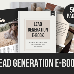 Lead Generation E-Book – 50-Page Editable Canva Template with PLR Rights