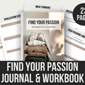 Find Your Passion Journal & Workbook – 22-Page Editable Canva Template with PLR Rights