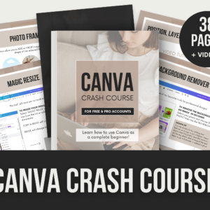 Canva Crash Course – 38-Page Editable Ebook Template with PLR Rights