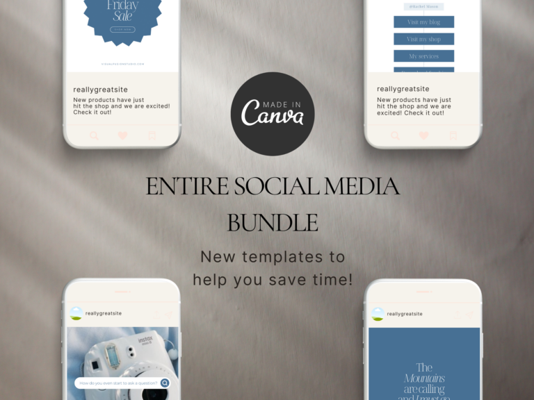 Instagram Bundle Editable Canva Templates – All-in-One Toolkit with PLR