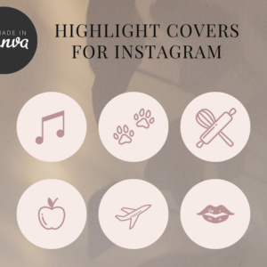 Instagram Highlight Covers Canva Editable Templates – Stylish Designs with PLR