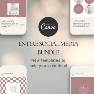 Instagram Bundle Canva Templates Editable – All-in-One Toolkit with PLR