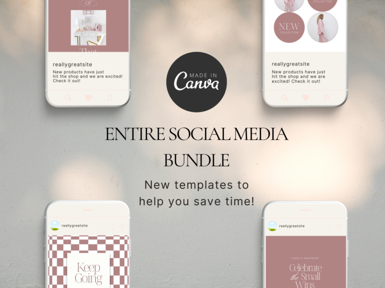 Instagram Bundle Canva Templates Editable – All-in-One Toolkit with PLR
