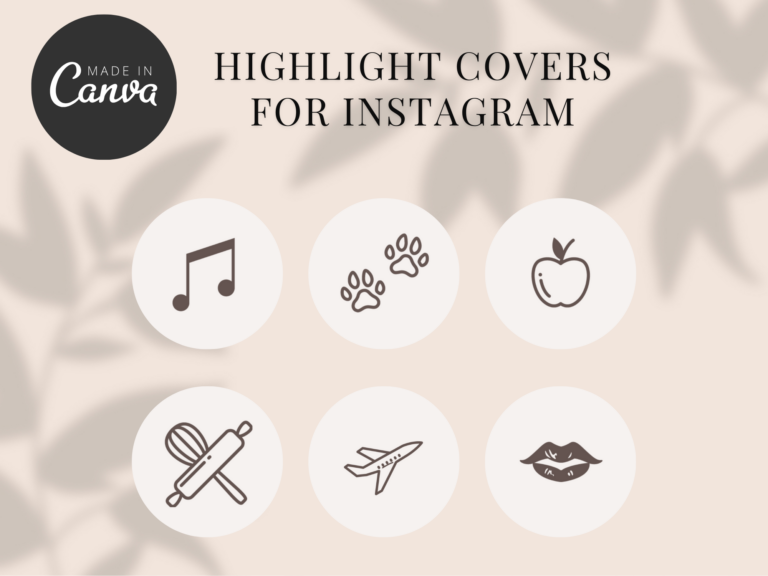 Instagram Highlight Covers Templates Editable – Stylish Designs with PLR